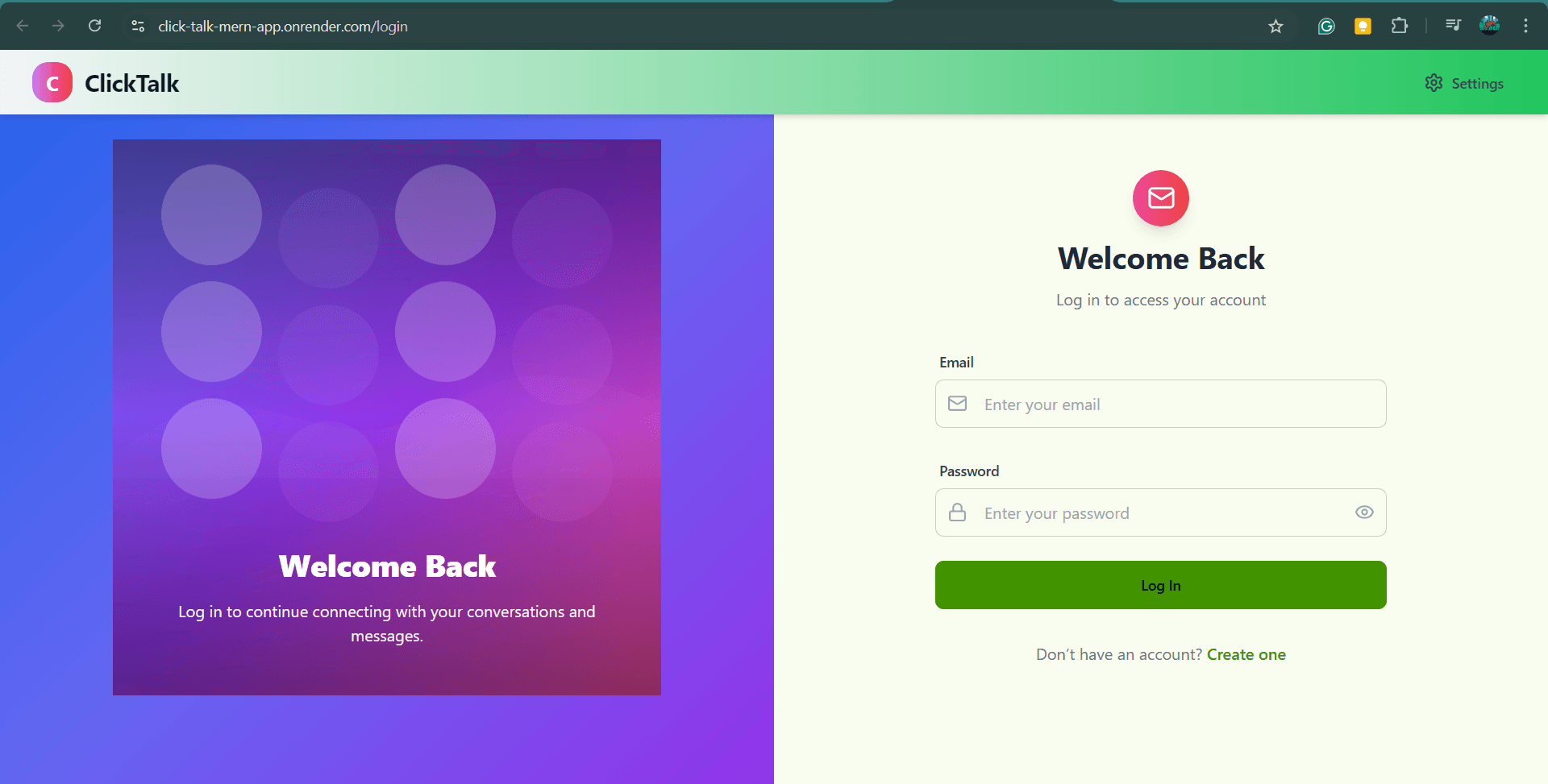 ClickTalk-Real time Chatting App || MERN Stack - Image 2