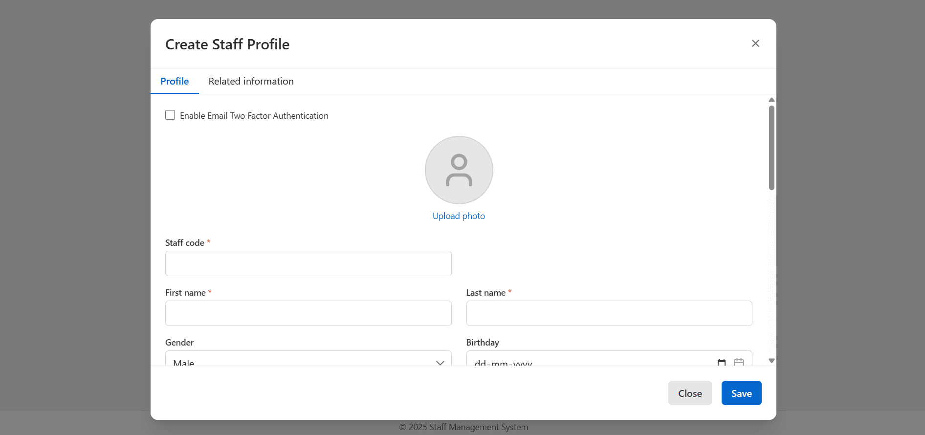 Staff Management App - Image 1